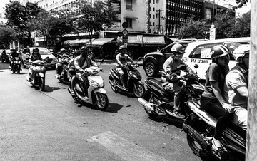 越南街头的摩托车