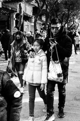 路上的父女