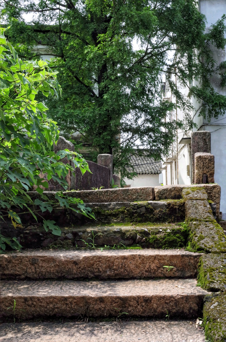 宁静的村庄湖州市独市村