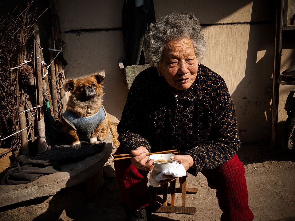 城南 殷高巷八十八岁的老人<br />