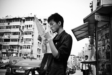 湖南路 游人