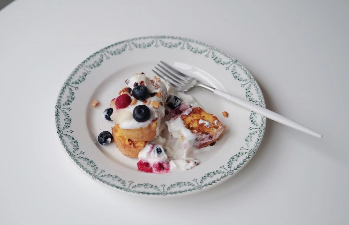 煎法式法棍配酸奶绝绝子呀