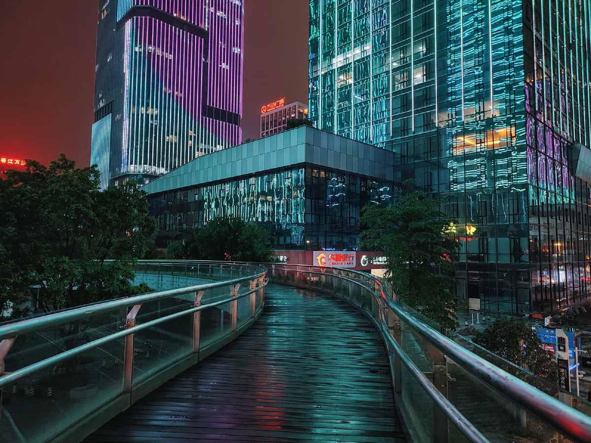 福州海峡金融街雨夜随拍