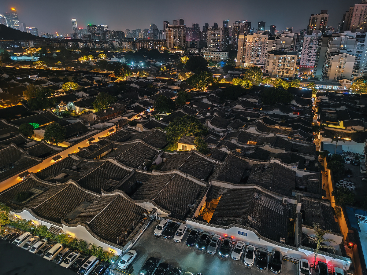 俯瞰福州三坊七巷