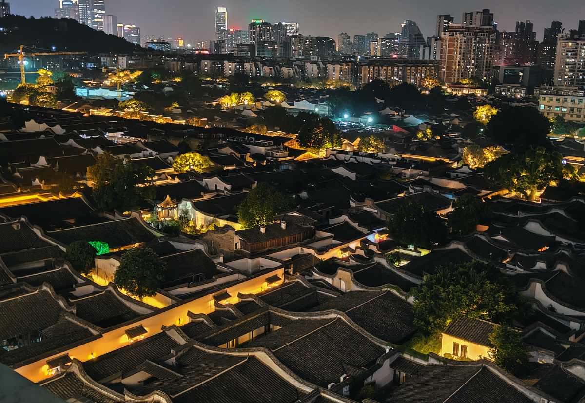 俯瞰福州三坊七巷