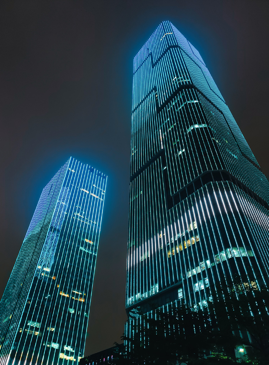 福州海峡金融街雨夜随拍