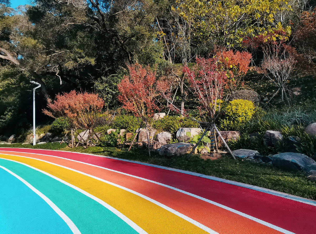 福州福山郊野公园的彩虹步道