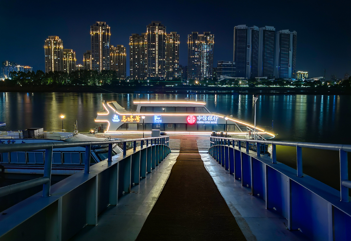 福州闽江公园夜景随拍