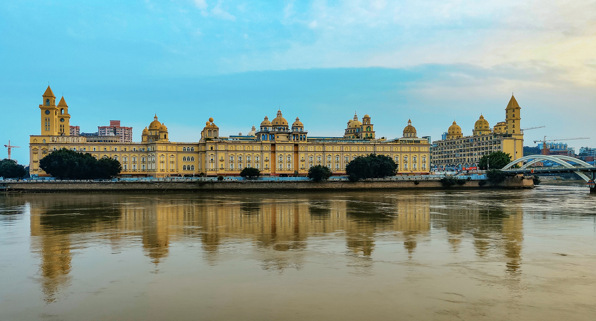 福州解放大桥与中洲岛