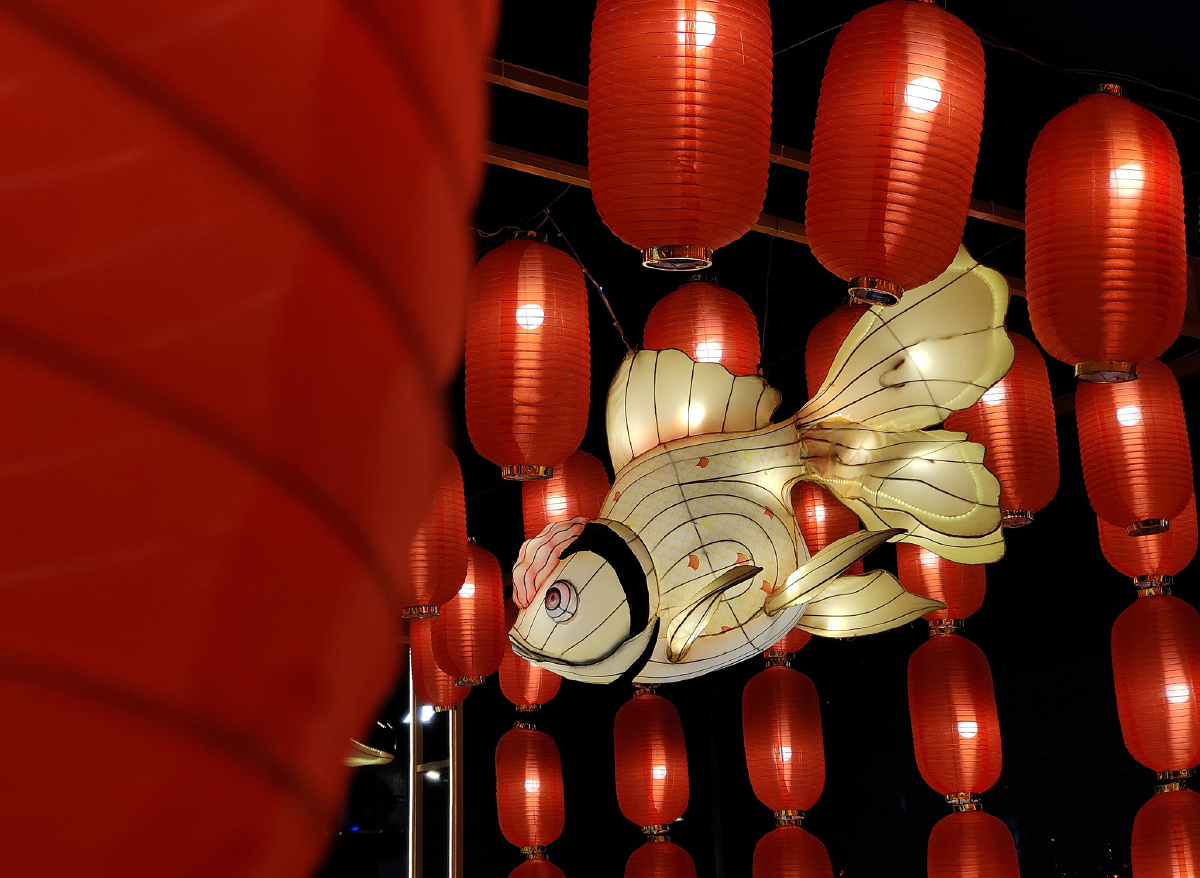 福州世欧广场的花灯