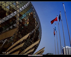 澳门的新葡京赌场外观
