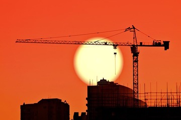 建设夕阳