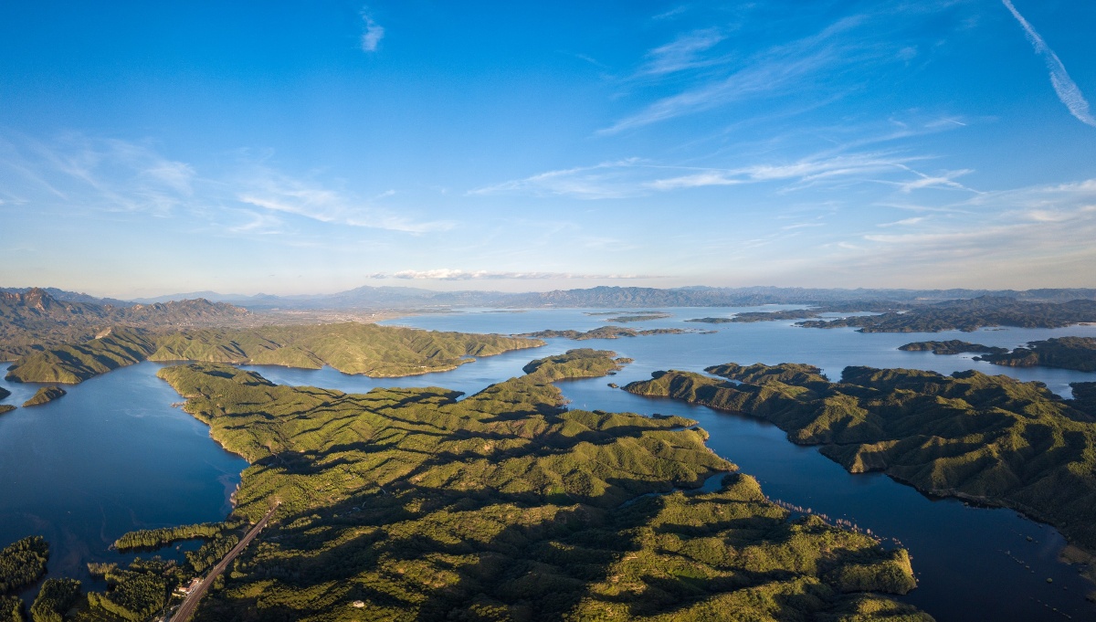 密云水库的蓝天