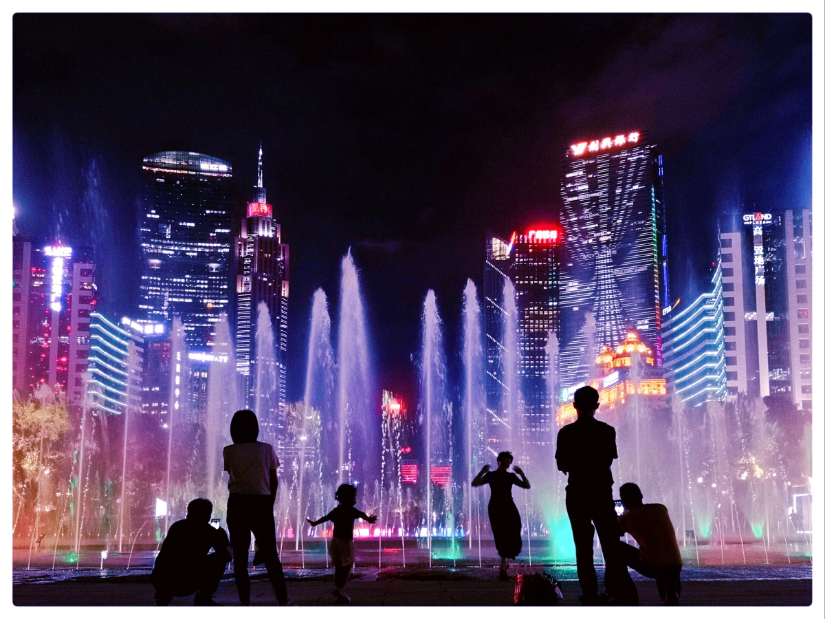 花城广场音乐喷泉