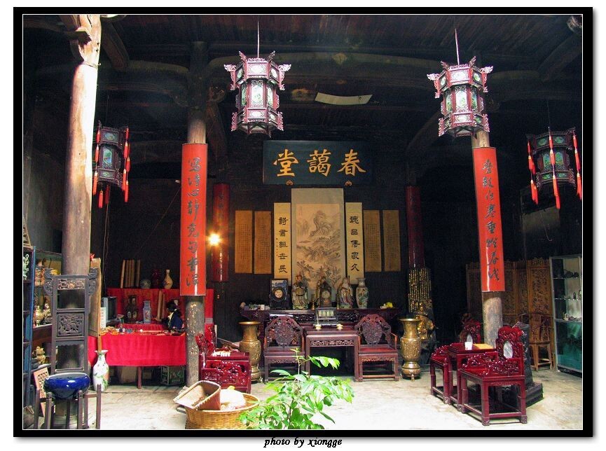 婺源李坑村-春蔼堂<br />
