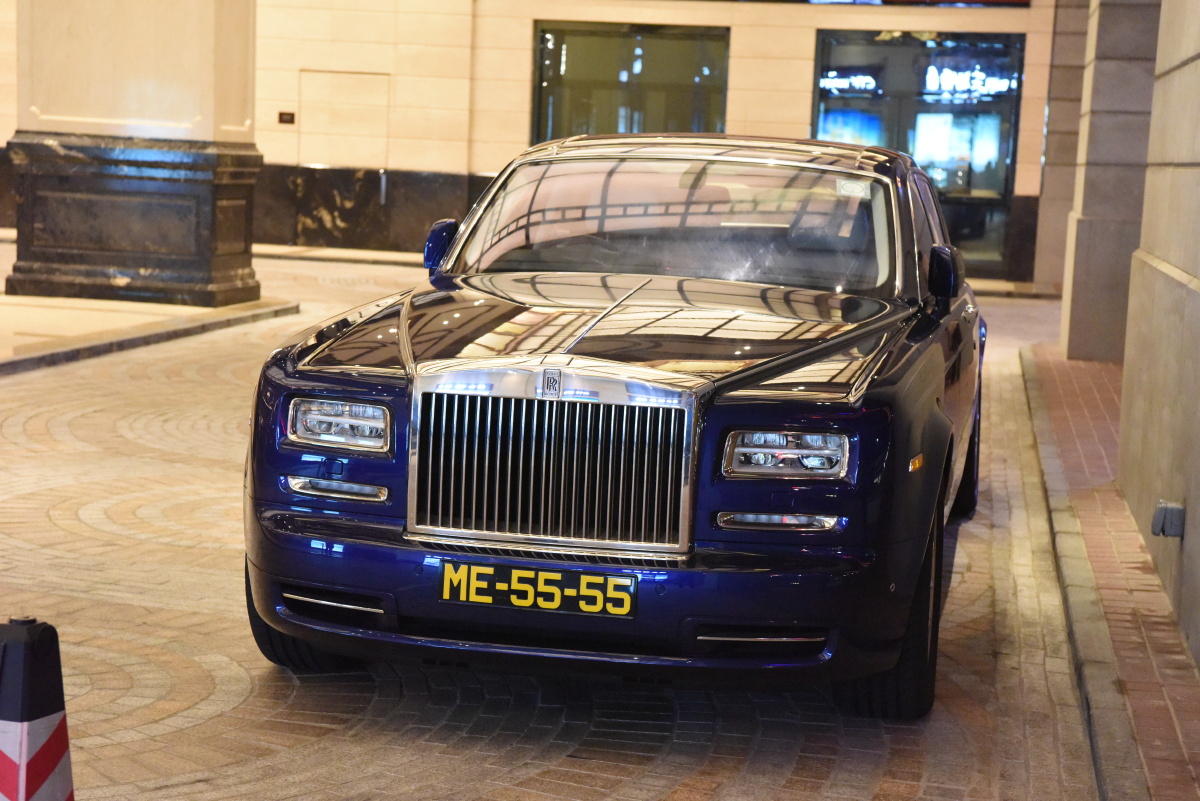 中国澳门街头夜景