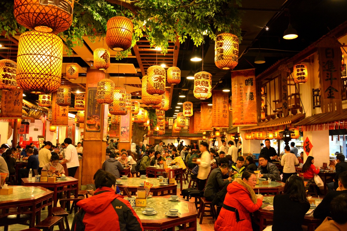 南京大排档布景