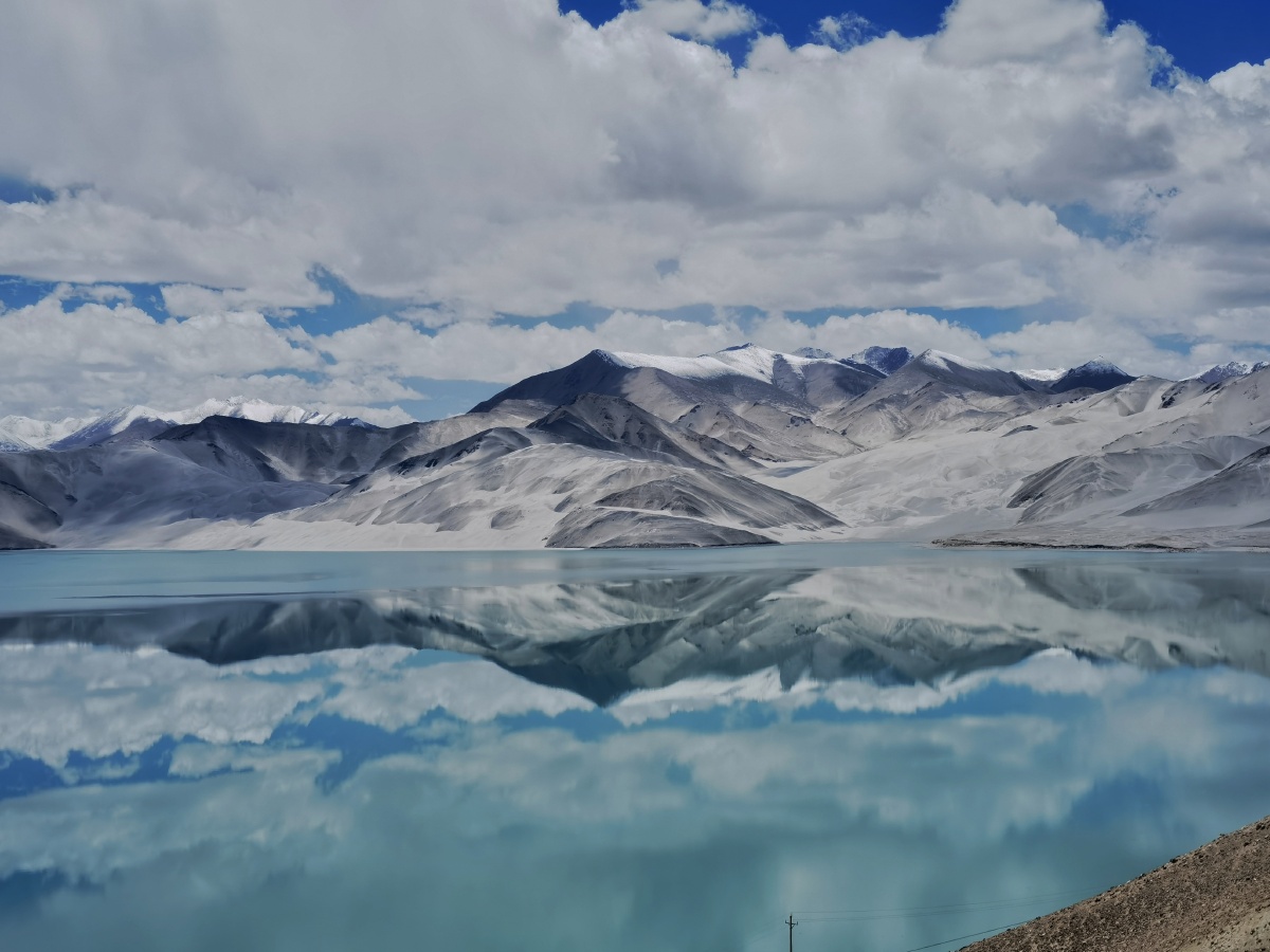 手机随拍克州白沙湖