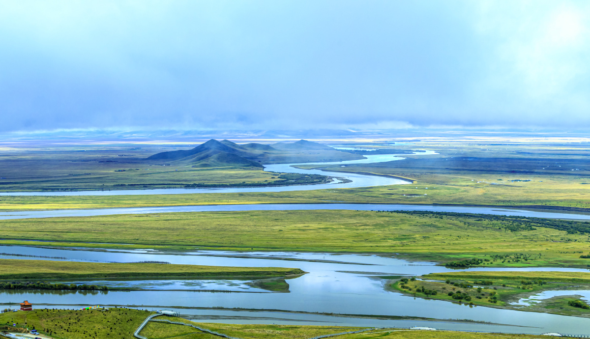 黄河九曲第一弯横幅