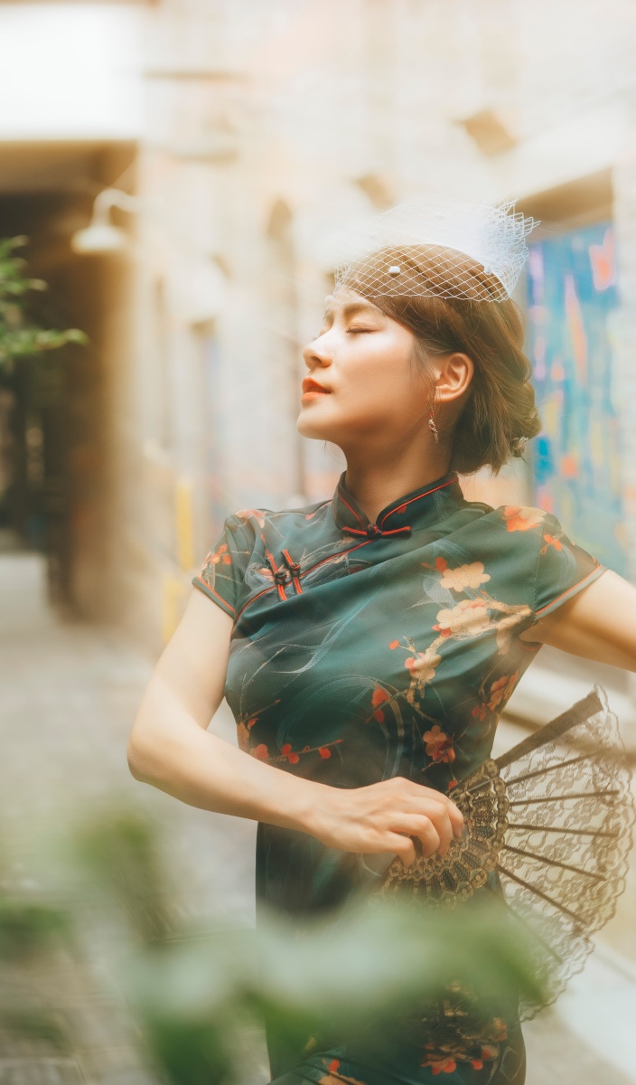 大上海新天地旗袍美女