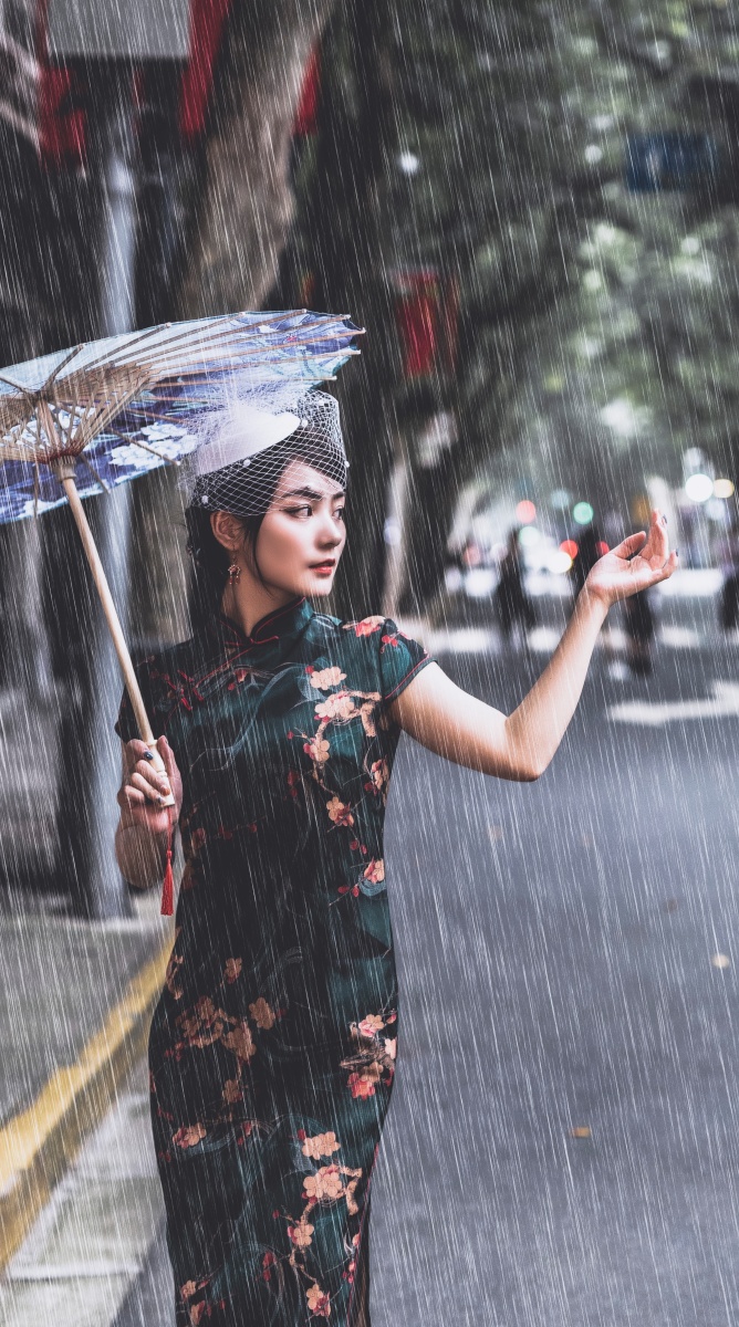 大上海新天地旗袍美女