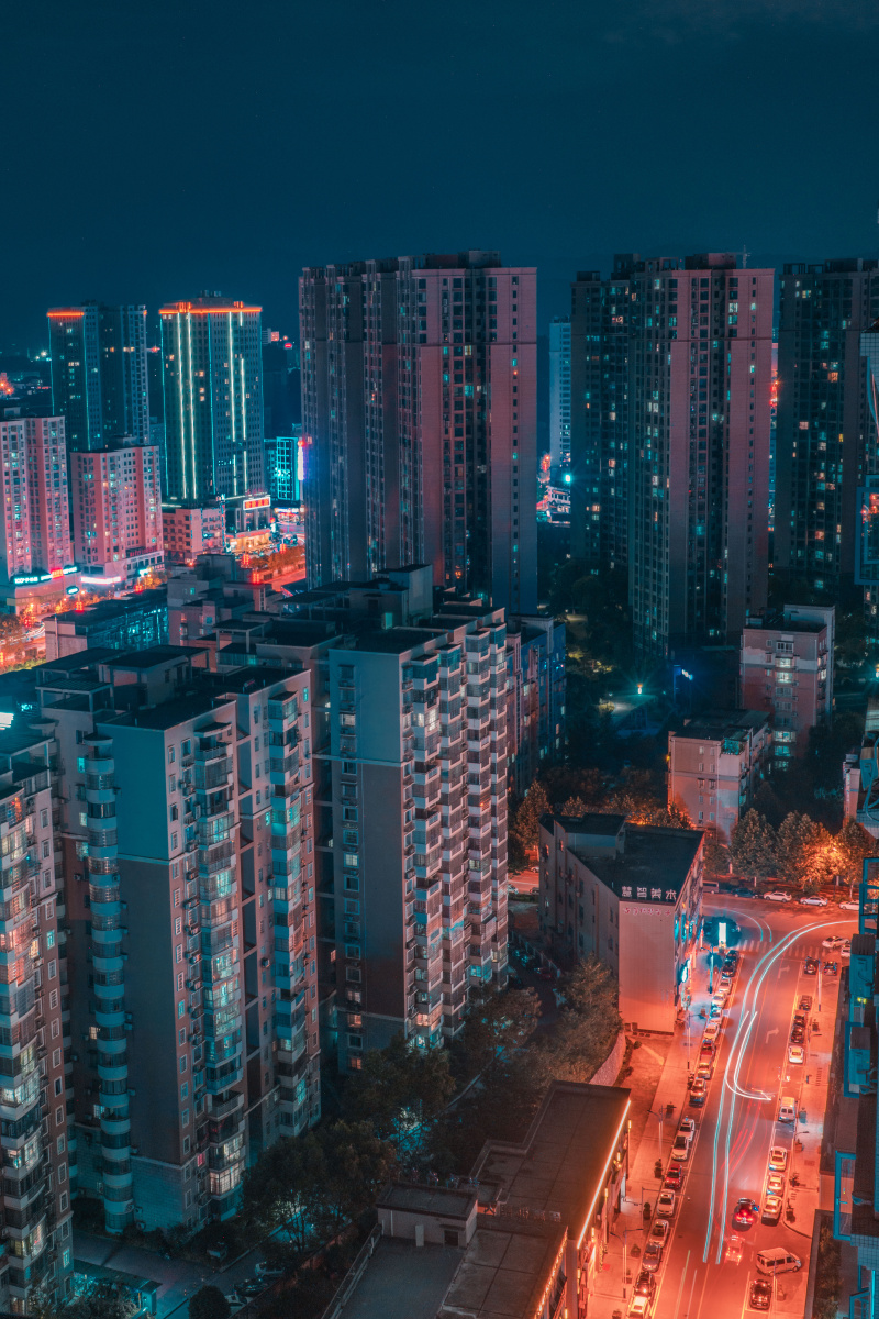 浏阳市青橙夜景