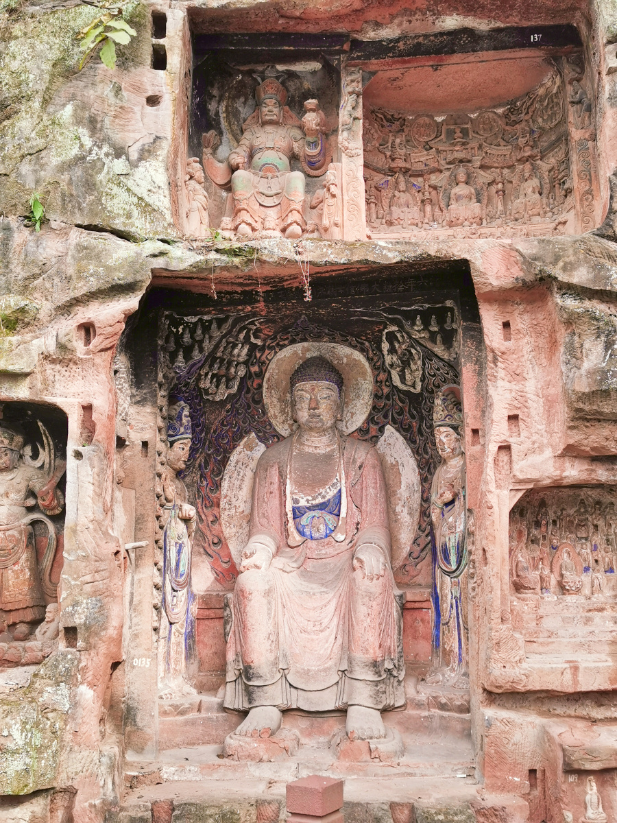 独守清江 关注 夹江千佛崖 夹江千佛崖主佛 夹江千佛崖,对应乐山大佛