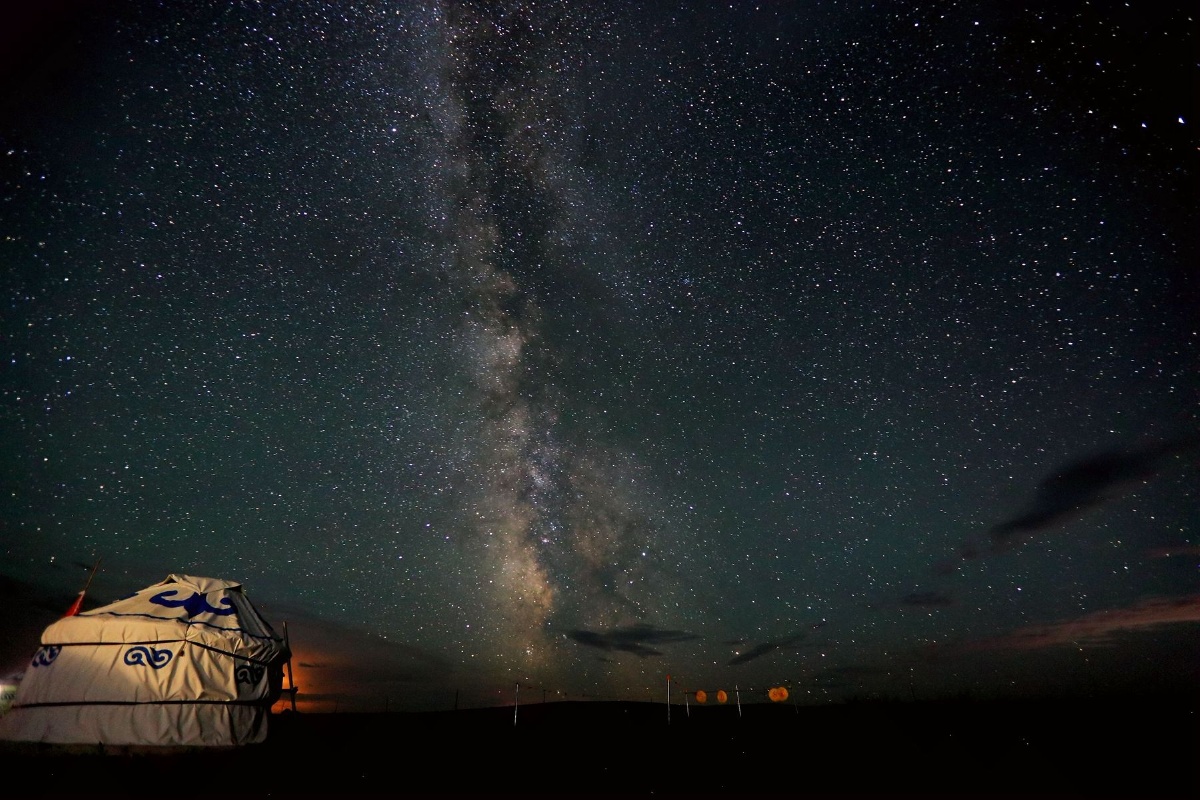 锡林郭勒大草原星空