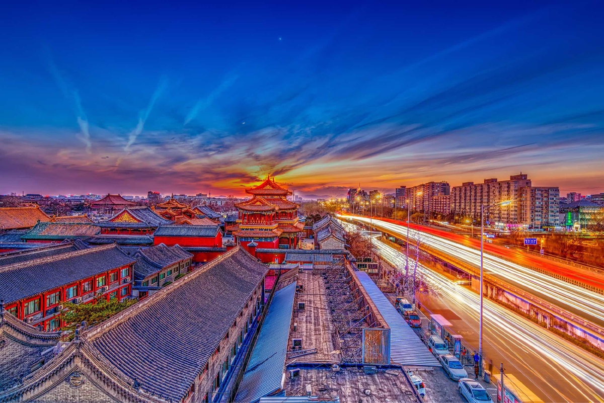 日落雍和 - 隔壁de王大爷 - 图虫网 - 最好的摄影师都在这