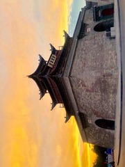 《鼓楼暮色》
