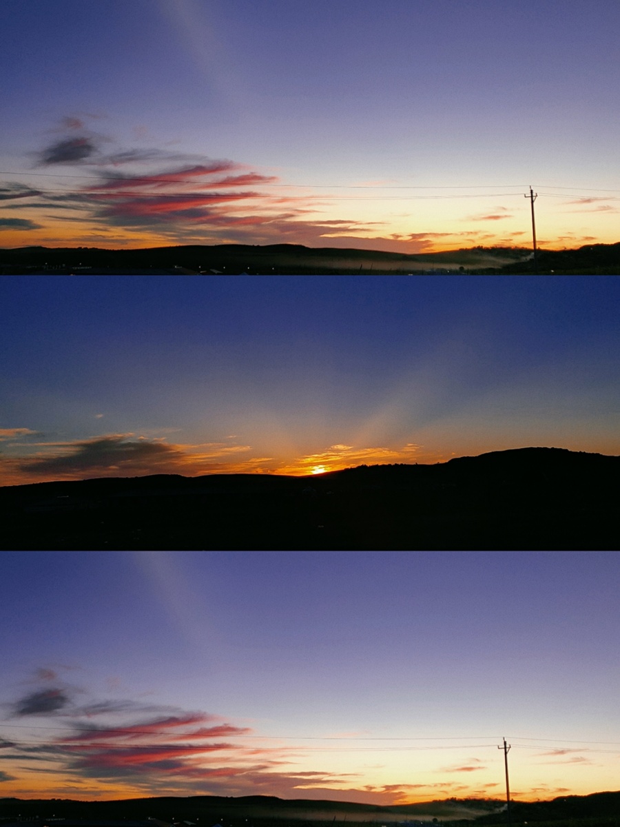 傍晚六点,我看着太阳降落,总觉得这个时候,世界无比的安静