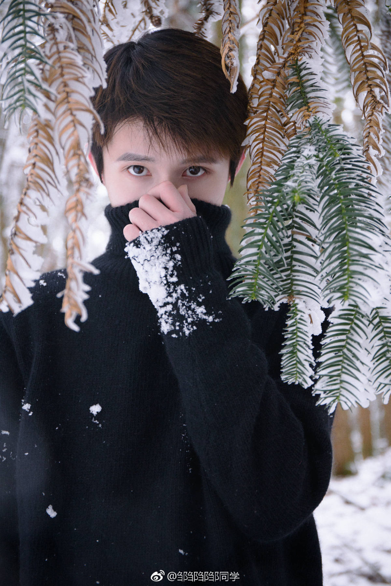 是身着黑衣的翩翩少年