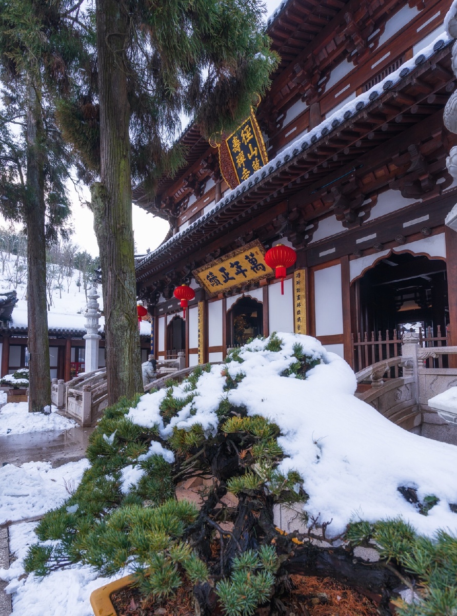 杭州径山寺雪景