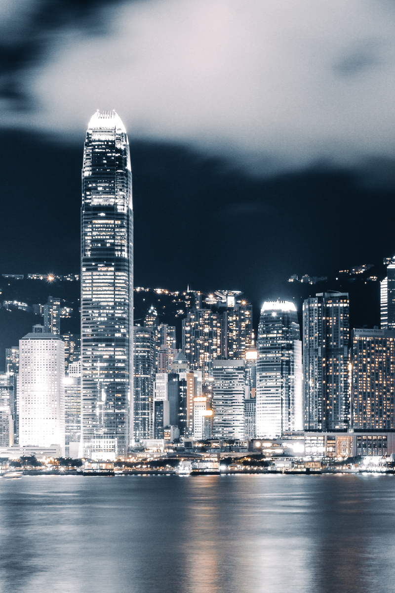 香港维多利亚港的夜晚 很喜欢香港夜晚的灯光,有繁华都市的现代感