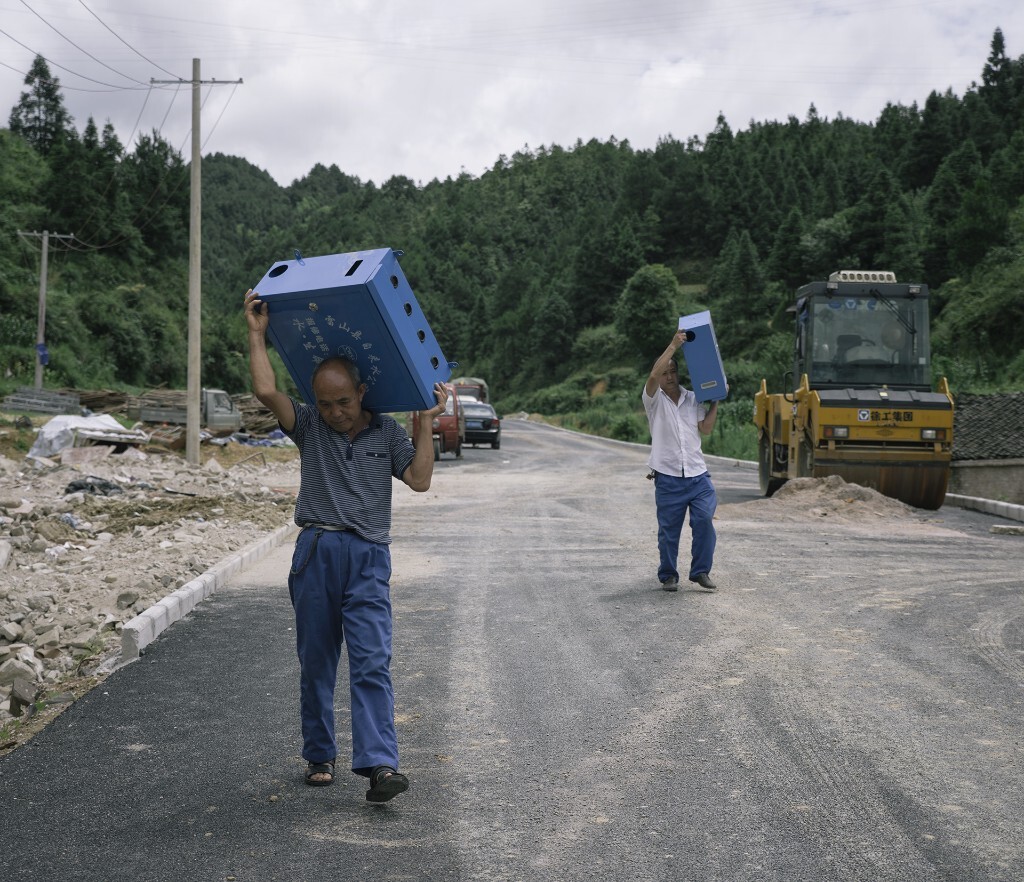 搬运工人，雷山县，2017年7月