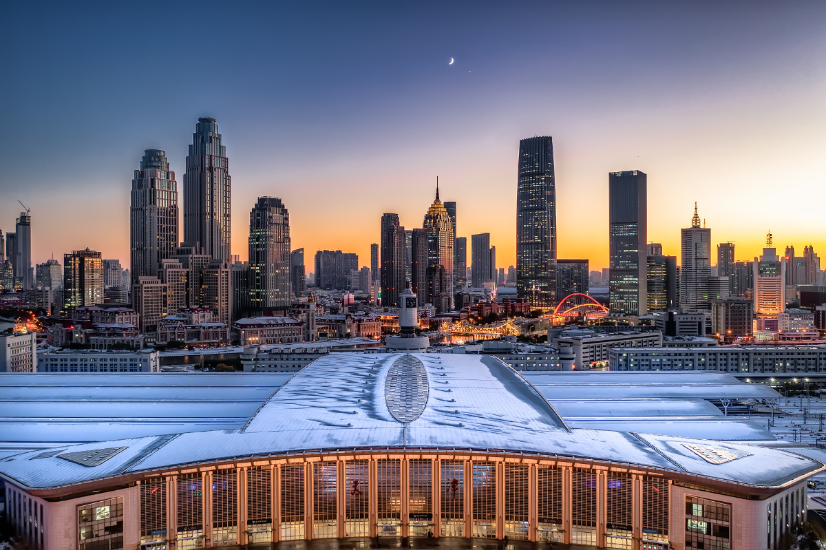 天津站后广场场