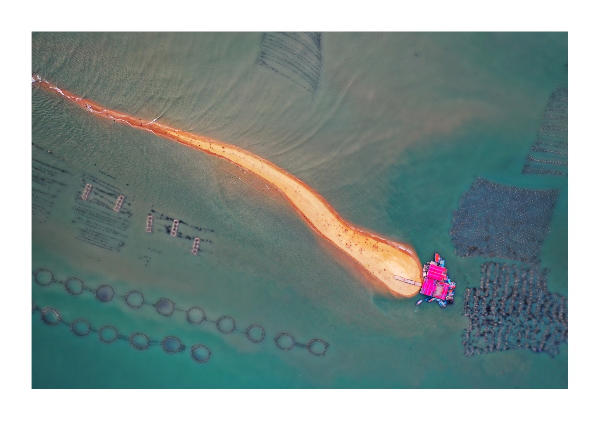 东山岛的鱼骨沙洲