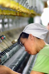 你好，我的样子!  纺织女工