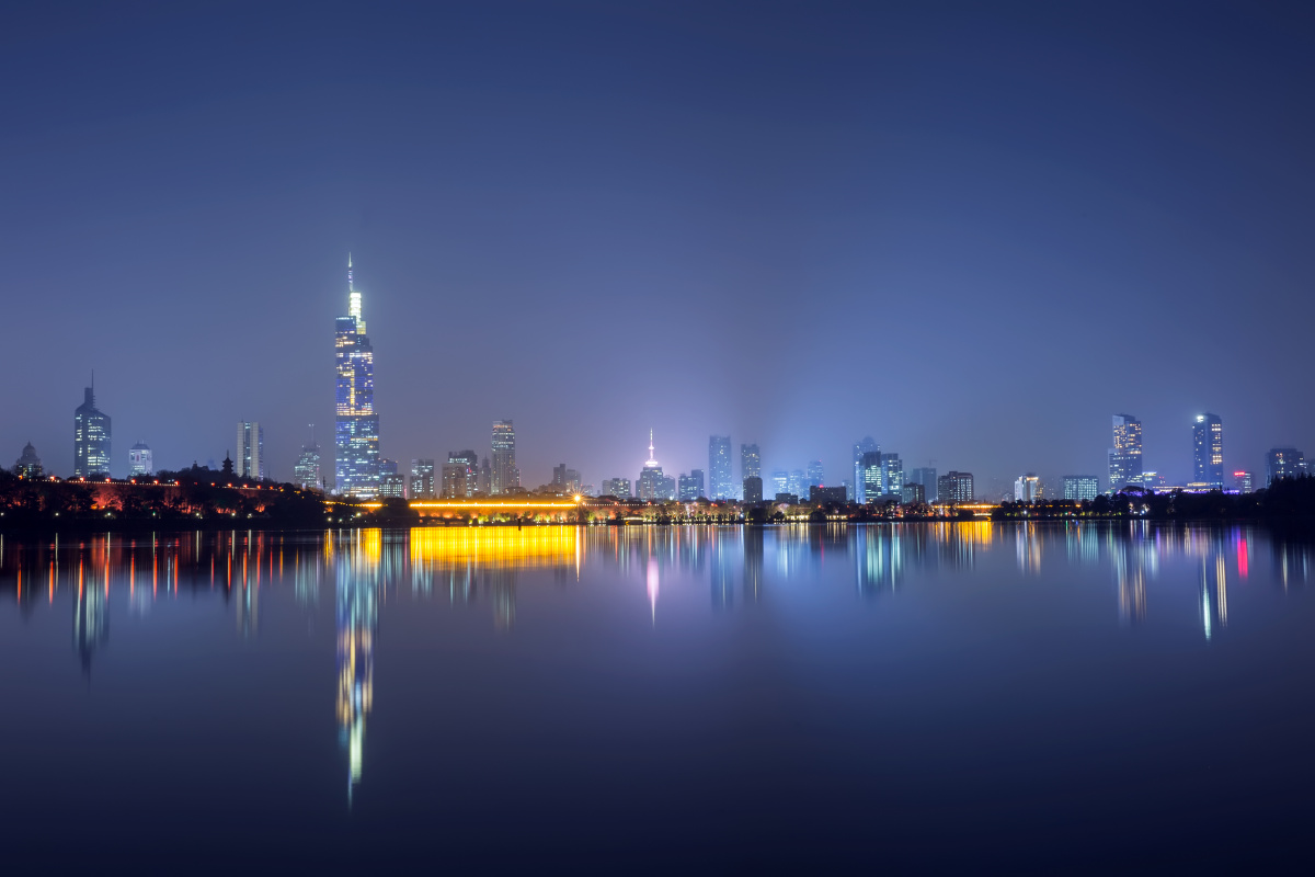 玄武湖夜色