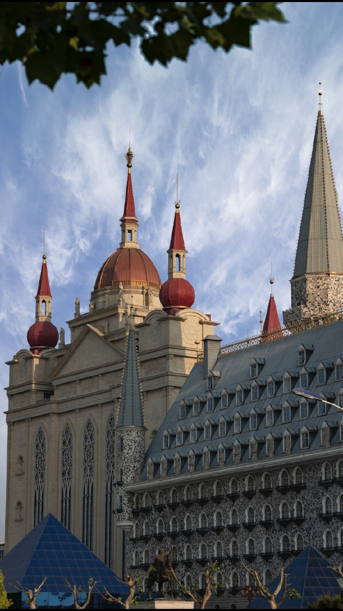 河北美院的建筑形态各异美轮美奂让人惊叹疫情原因尚未开放只能远远地