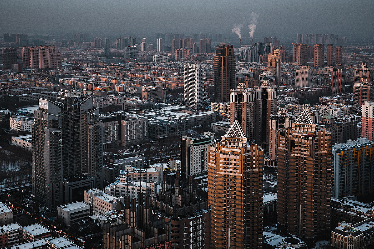 哈尔滨龙塔俯瞰