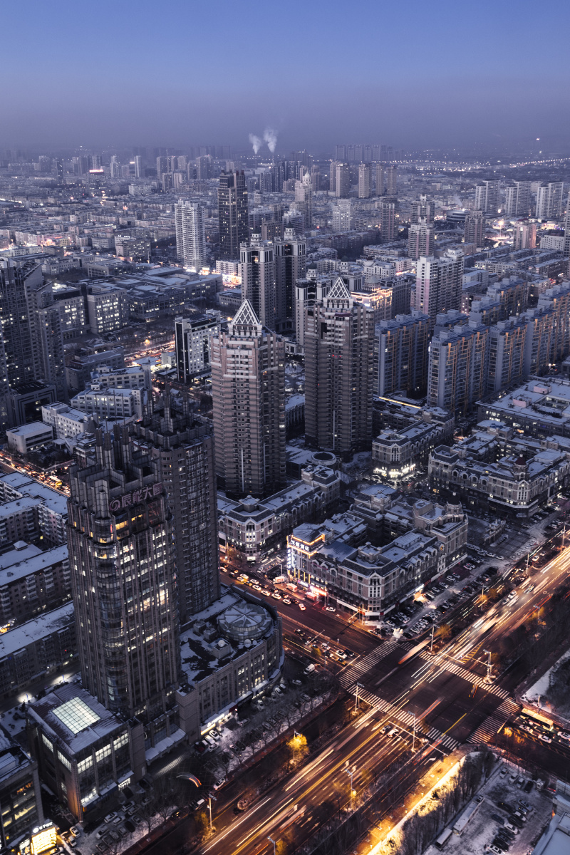 龙塔上俯瞰哈尔滨