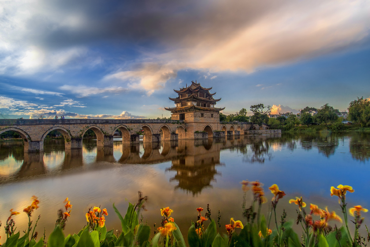 双龙桥 2021年9月20日,云南省红河哈尼族彝族自治州建水县,建水古城