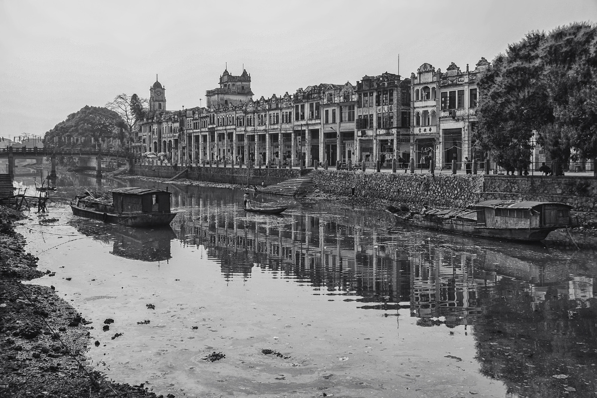 赤坎古镇 2006年2月11日,广东省江门市开平市,侨乡,老照片.