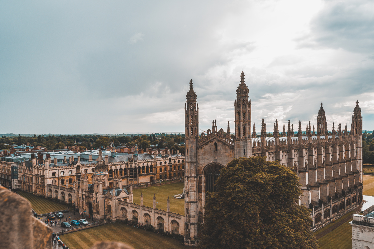 鸟瞰剑桥国王学院