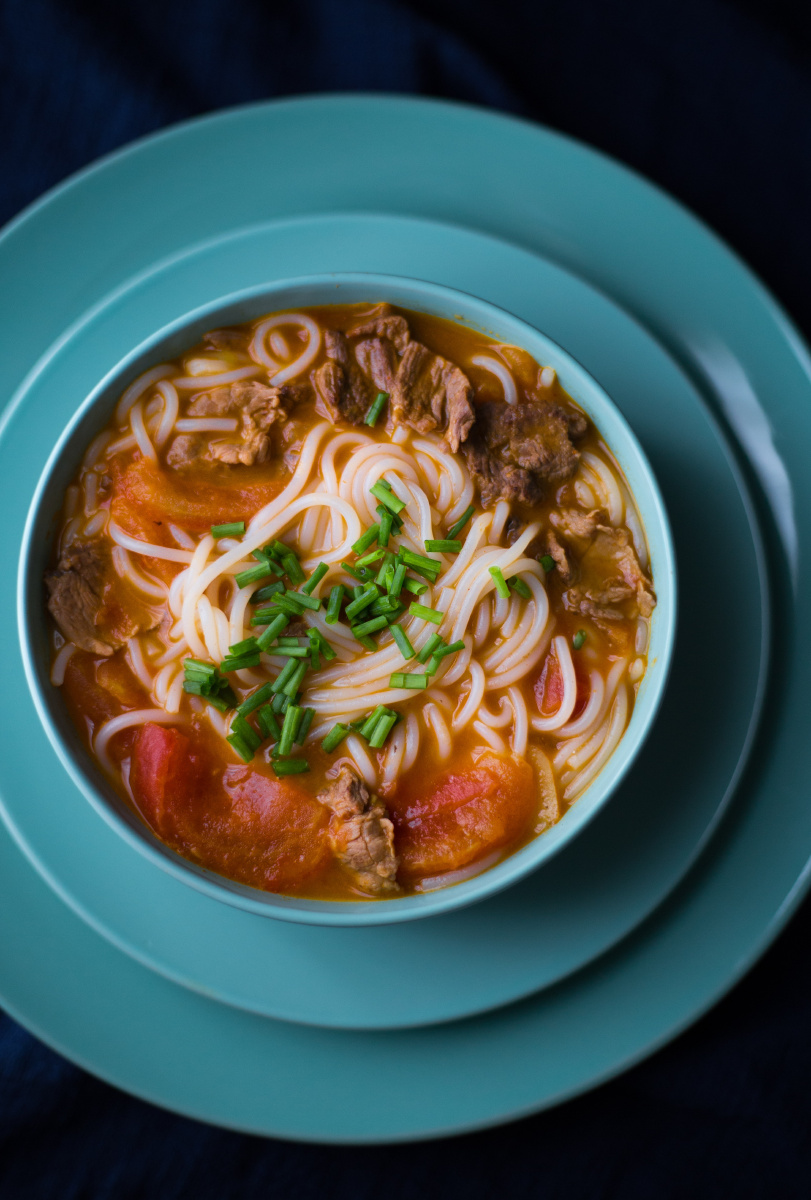 番茄牛肉米线