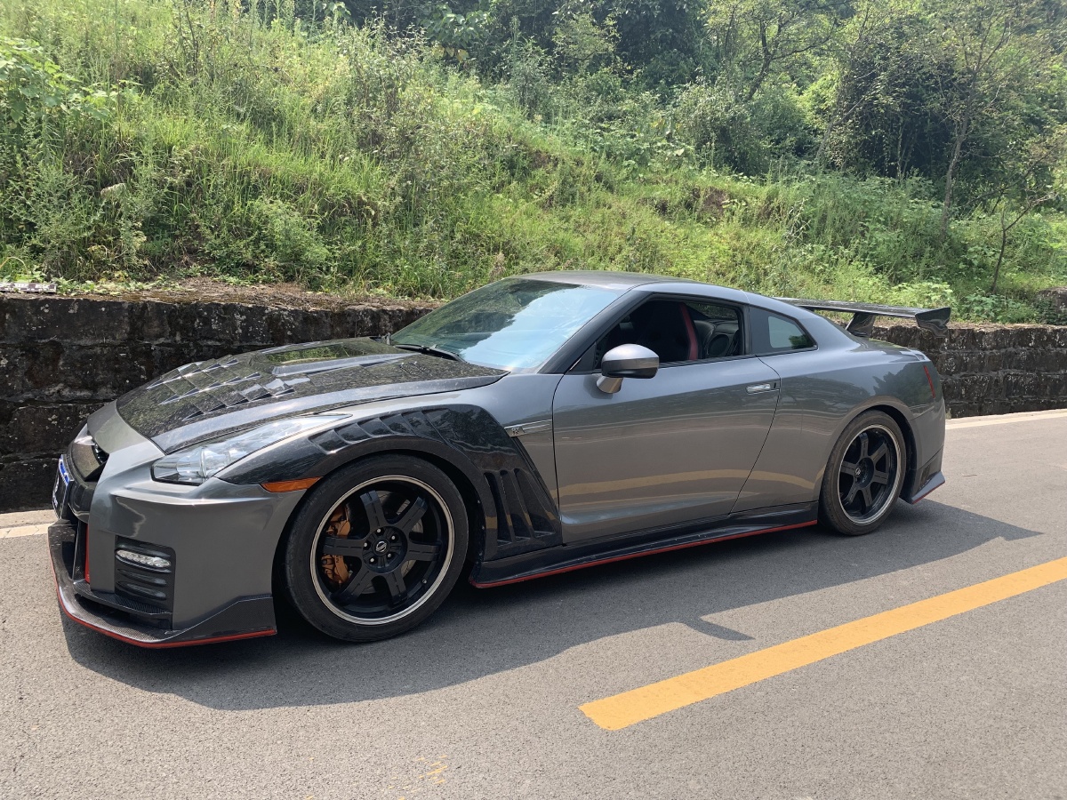 日产尼桑gtr改装新款nismo套件77透明imp机盖