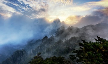 黄山日出
