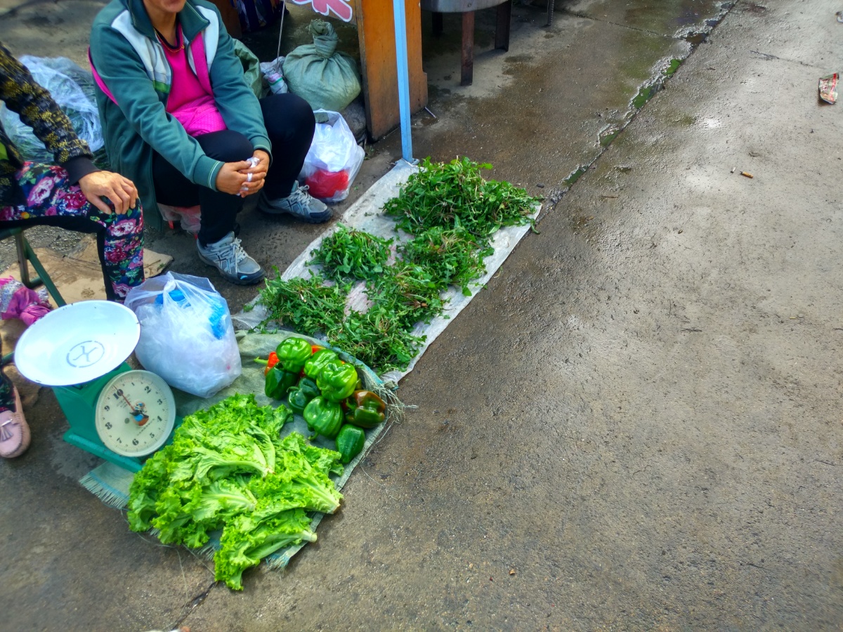 伊春人的餐桌8月15之前的菜市场街边摄影