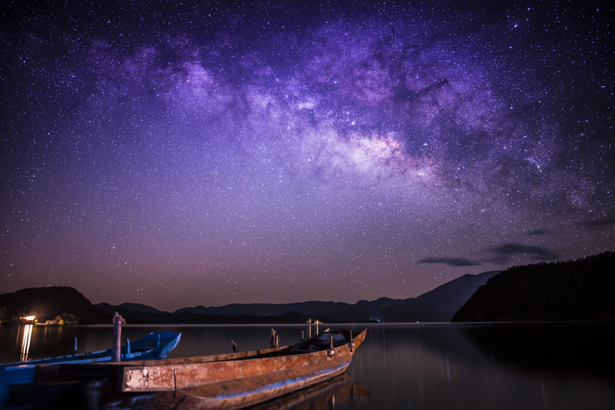 泸沽湖银河
